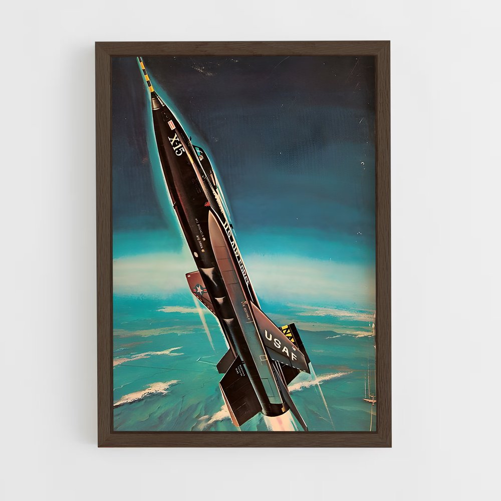 ap-fictional aircraft-2 cadre Bois foncé