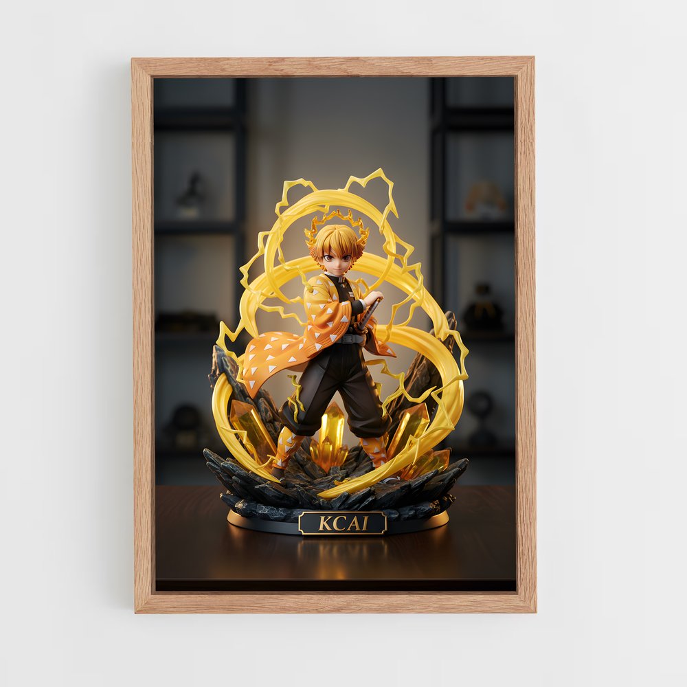 ap-figurines-1 cadre Bois clair