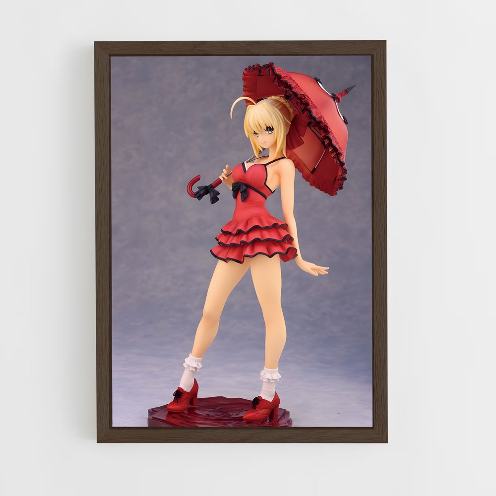 ap-figurines-6 cadre Bois foncé