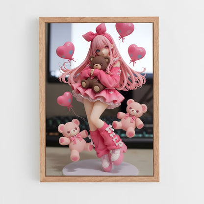 ap-figurines-7 cadre Bois clair
