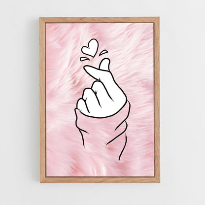 ap-finger heart-4 cadre Bois clair