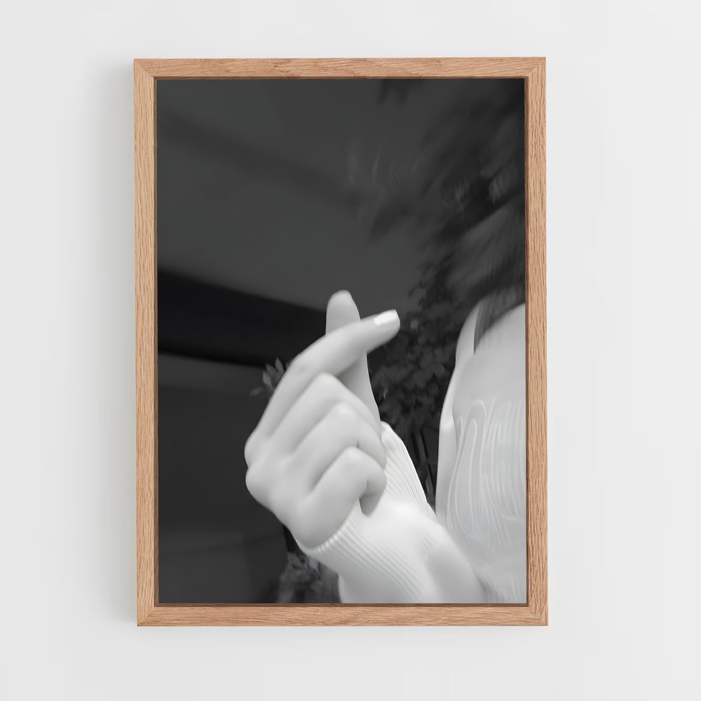 ap-finger heart-5 cadre Bois clair
