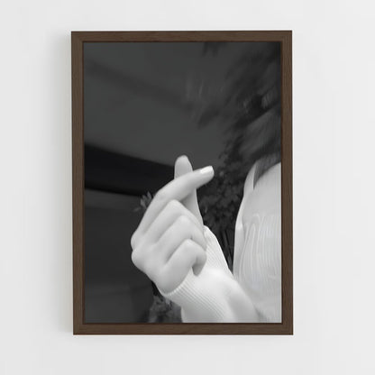 ap-finger heart-5 cadre Bois foncé