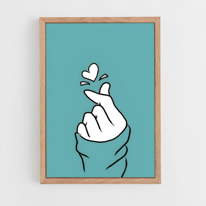 ap-finger heart-6 cadre Bois clair