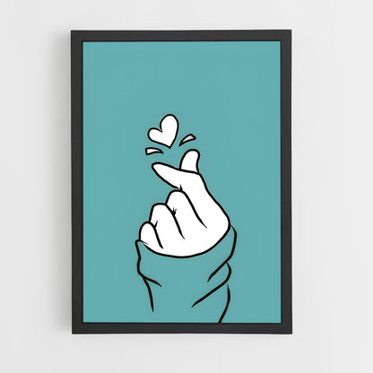 ap-finger heart-6 cadre Noir