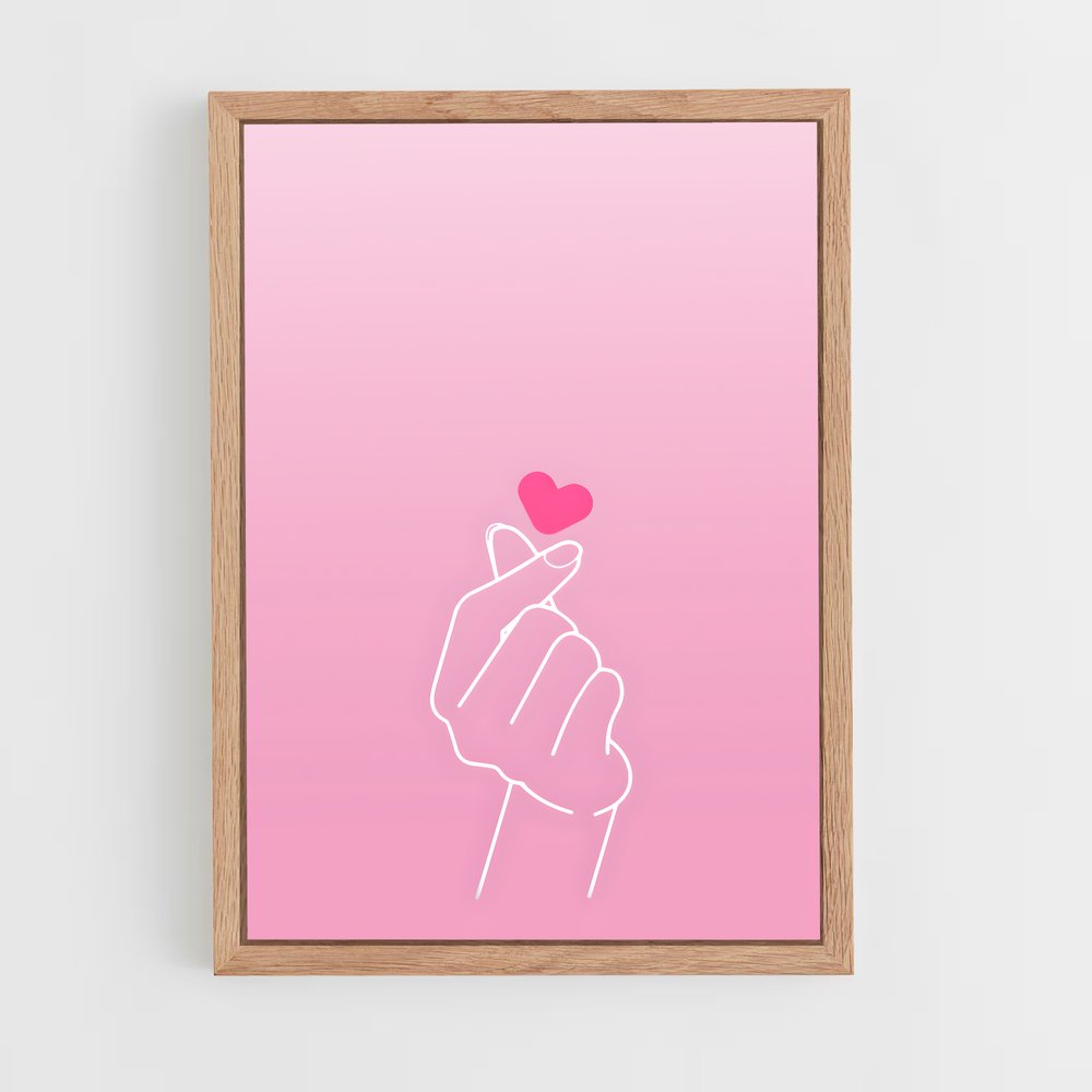 ap-finger heart-7 cadre Bois clair