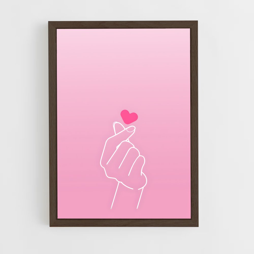 ap-finger heart-7 cadre Bois foncé