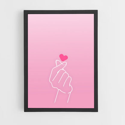 ap-finger heart-7 cadre Noir