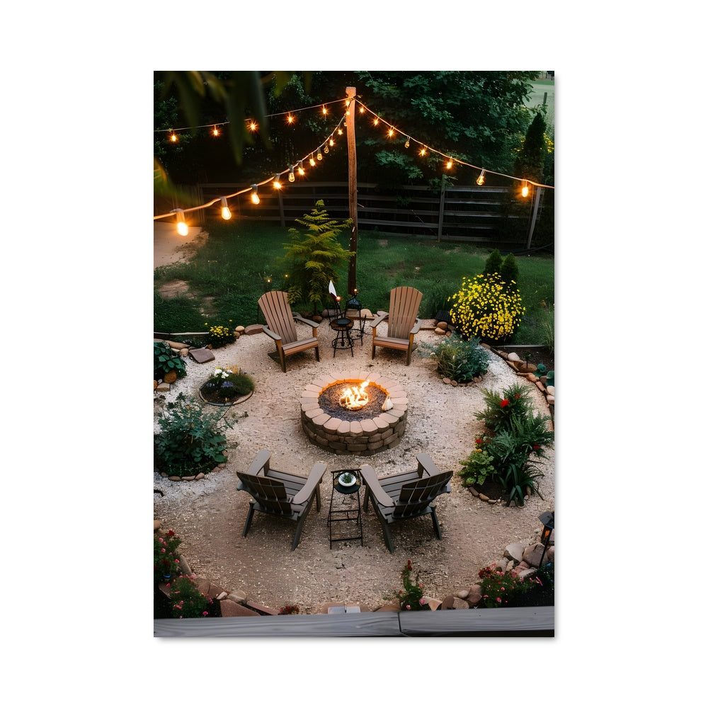 Poster Fire pit 23701