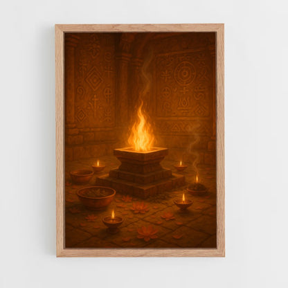 ap-fire altar-2 cadre Bois clair
