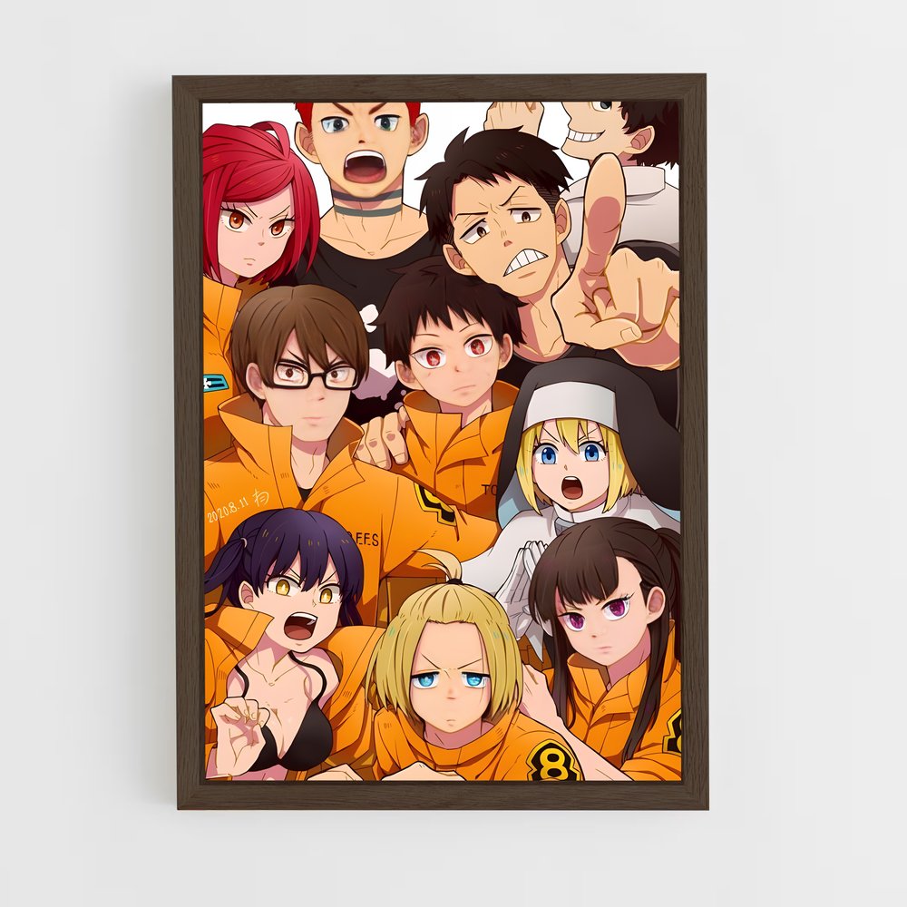 ap-fire force-2 cadre Bois foncé