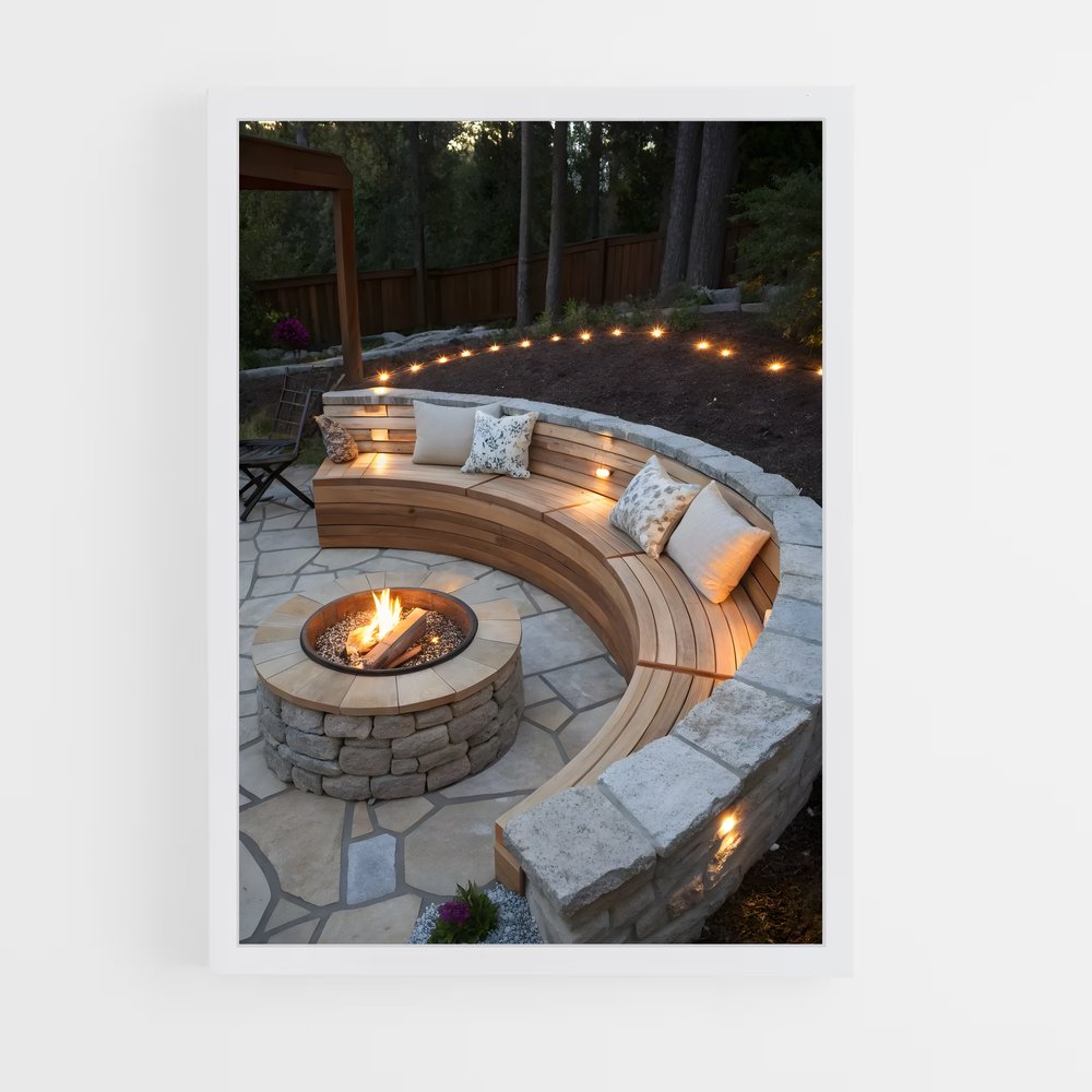 ap-fire pit-10 cadre Blanc