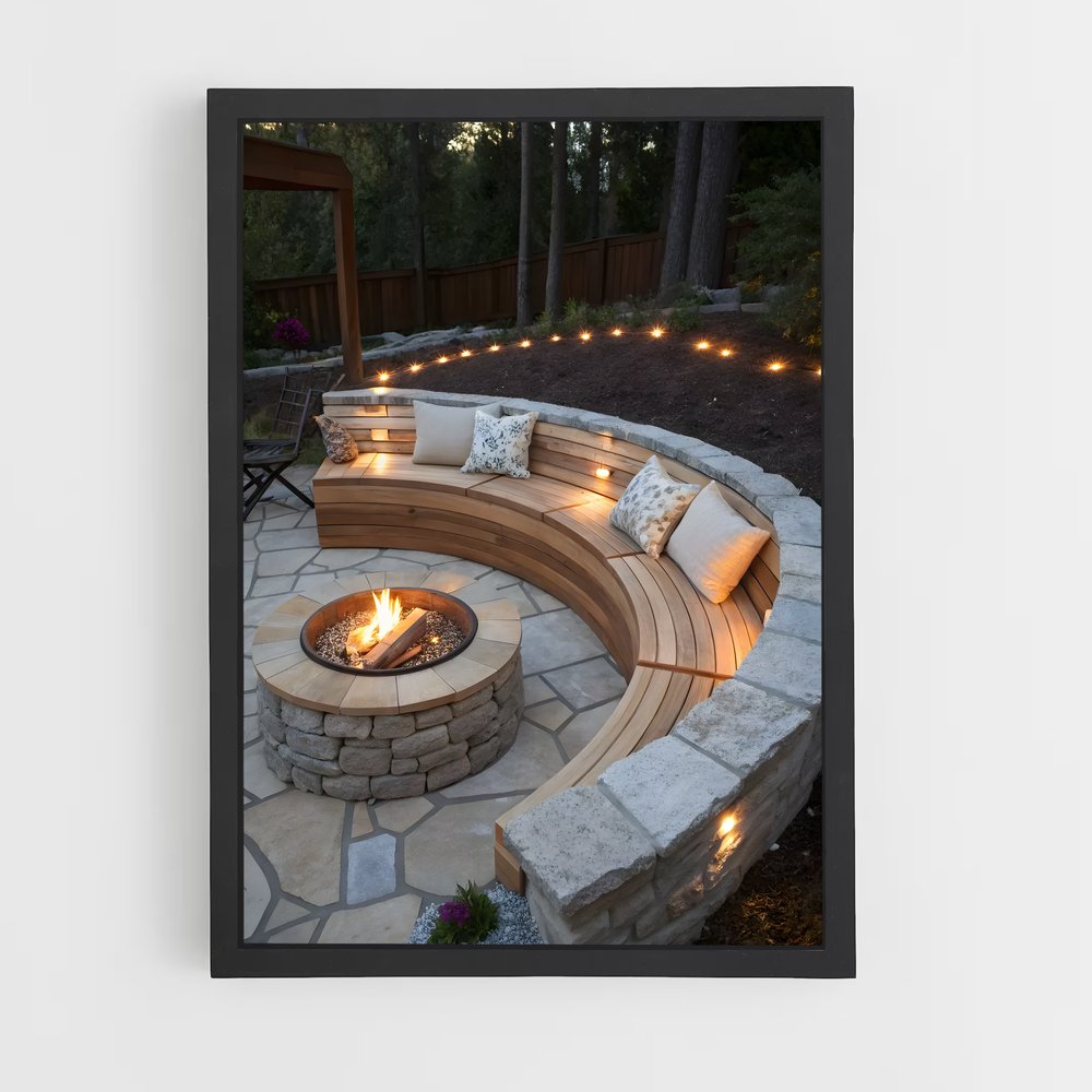ap-fire pit-10 cadre Noir