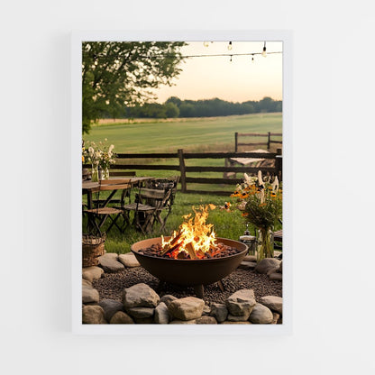 ap-fire pit-11 cadre Blanc