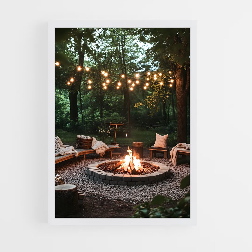 ap-fire pit-12 cadre Blanc