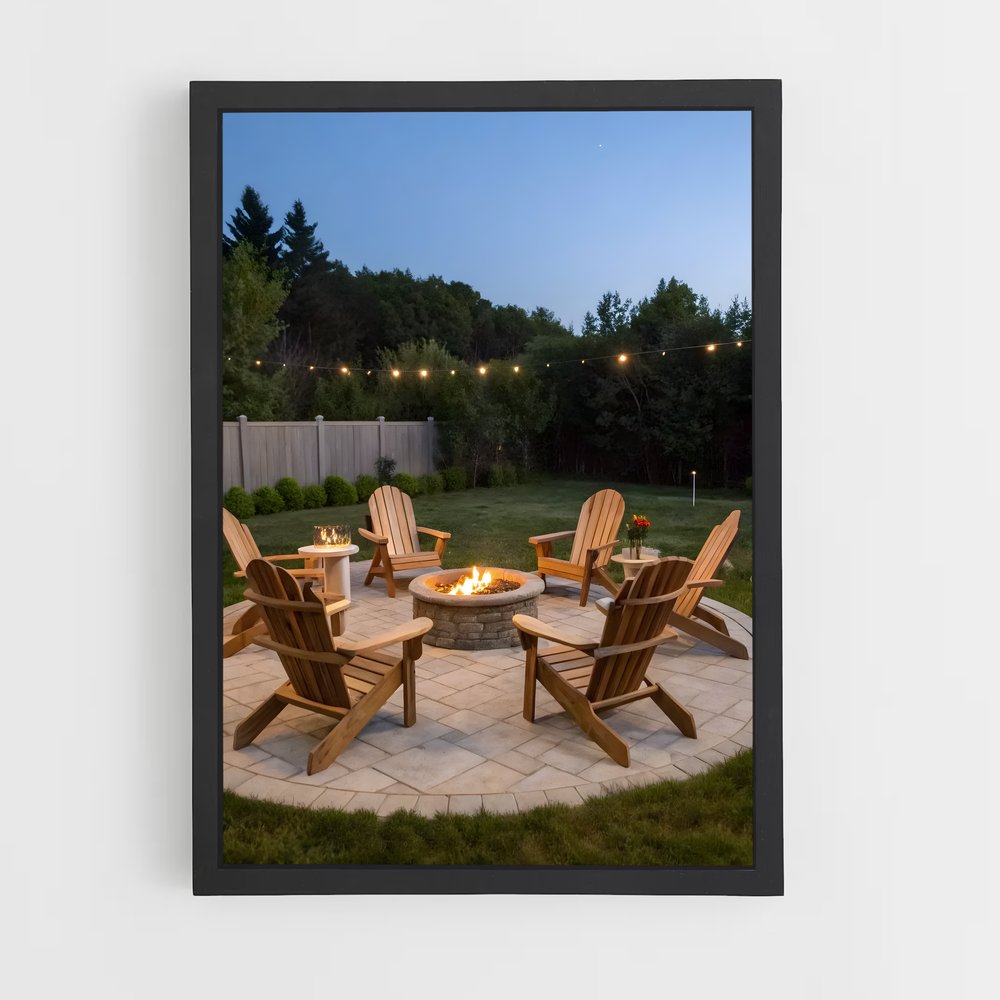 ap-fire pit-13 cadre Noir