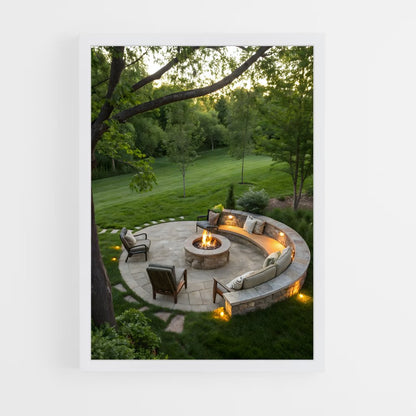 ap-fire pit-2 cadre Blanc
