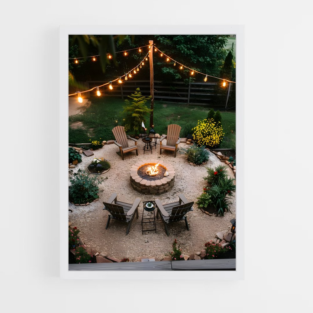 ap-fire pit-3 cadre Blanc