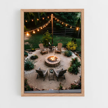 ap-fire pit-3 cadre Bois clair