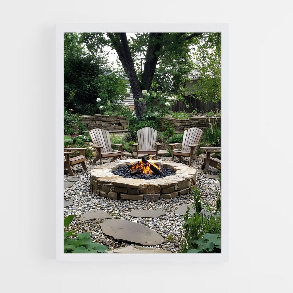 ap-fire pit-4 cadre Blanc
