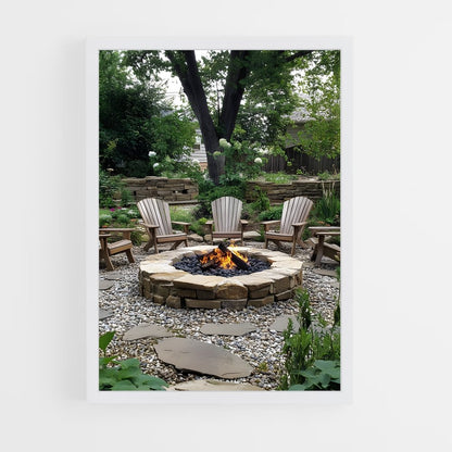 ap-fire pit-4 cadre Blanc