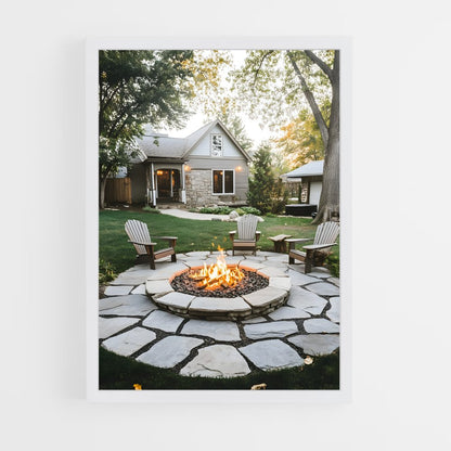 ap-fire pit-6 cadre Blanc