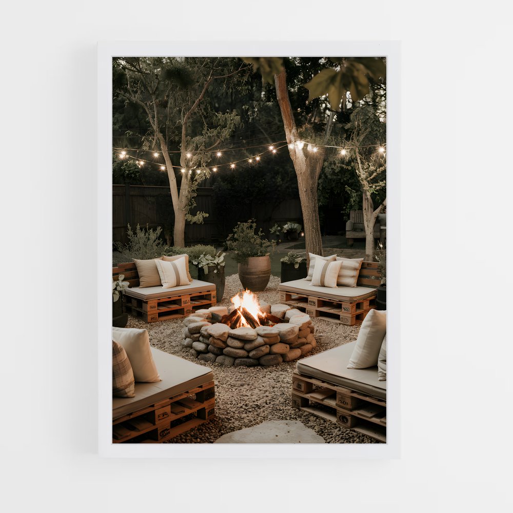 ap-fire pit-9 cadre Blanc