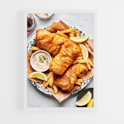 ap-fish and chips-2 cadre Blanc