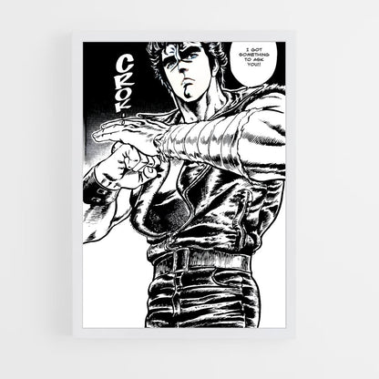 ap-fist of the north star-6 cadre Blanc