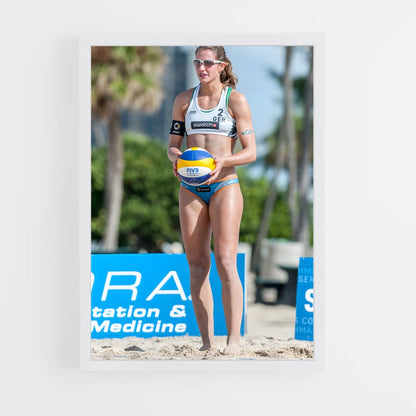 ap-fivb beach volleyball world tour-3 cadre Blanc