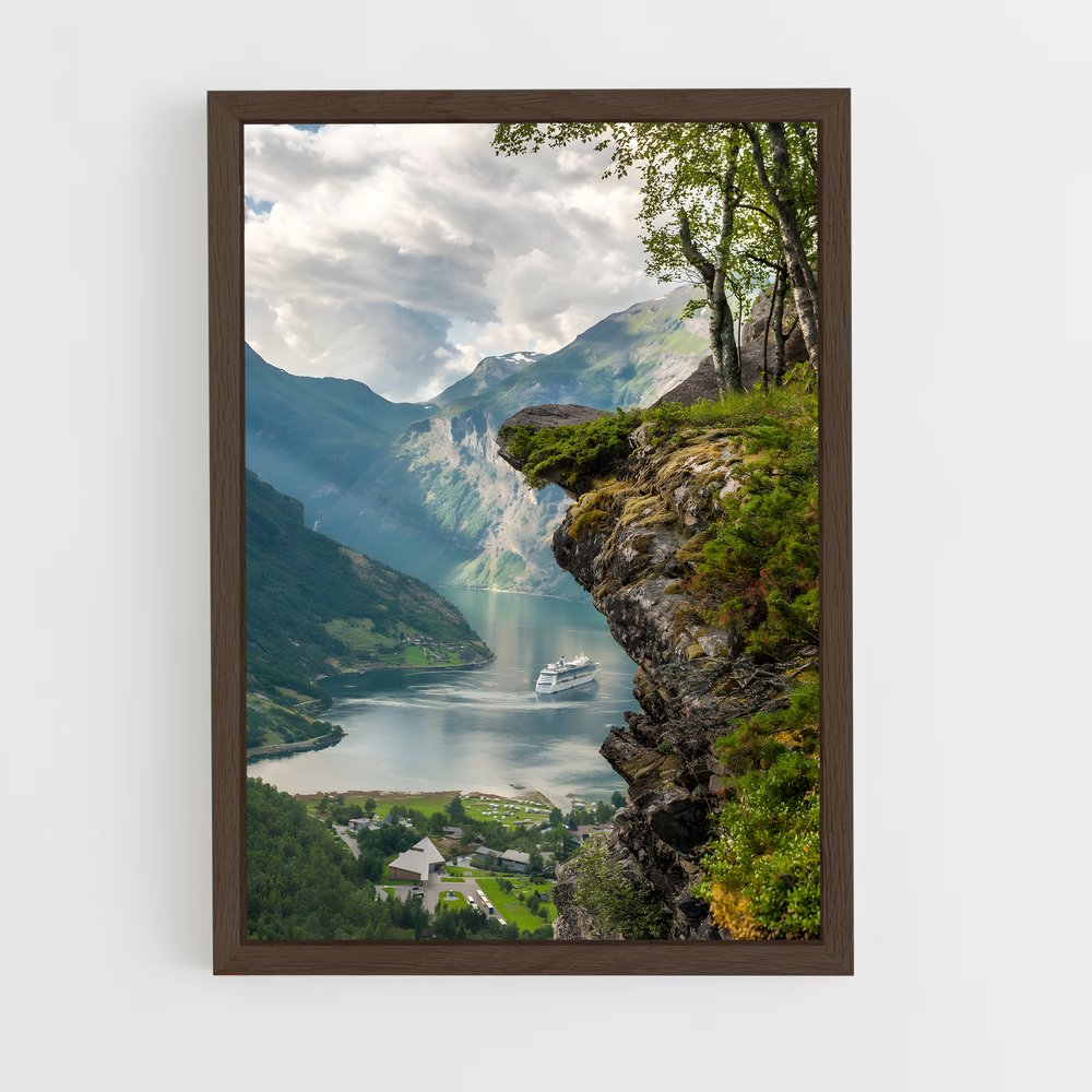 ap-fjord-4 cadre Bois foncé