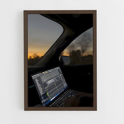 ap-fl studio-1 cadre Bois foncé