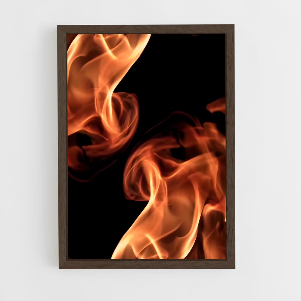 ap-flame-2 cadre Bois foncé