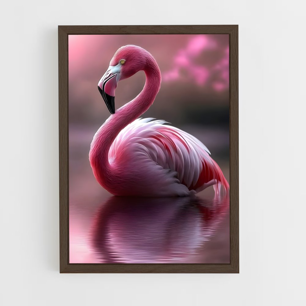 ap-flamingo-4 cadre Bois foncé