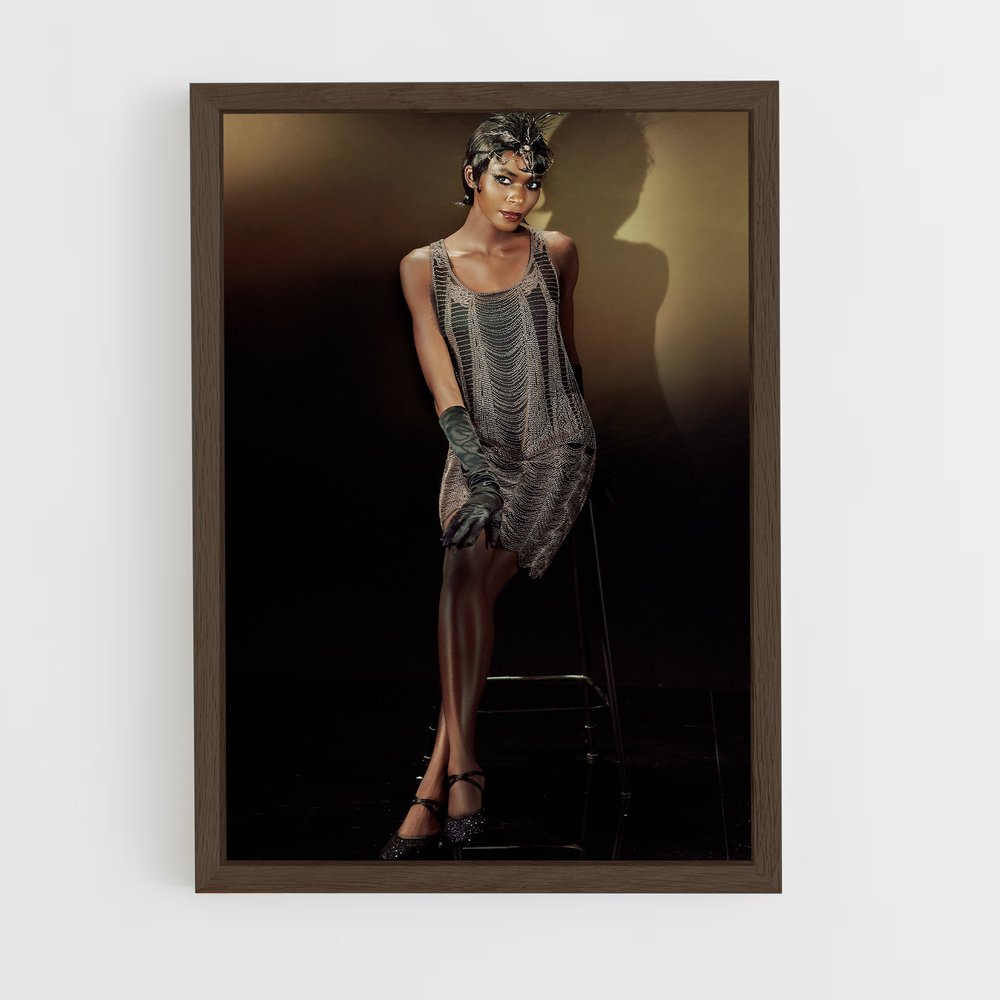 ap-flapper-3 cadre Bois foncé