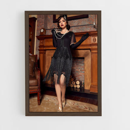 ap-flapper-9 cadre Bois foncé