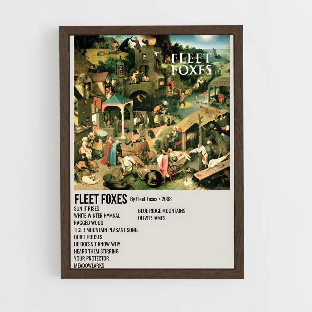 ap-fleet foxes-5 cadre Bois foncé