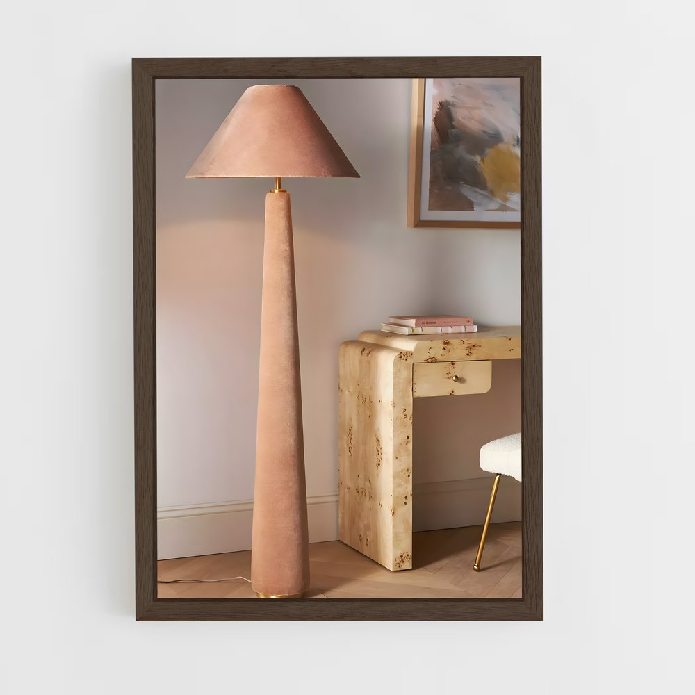 ap-floor lamp-2 cadre Bois foncé