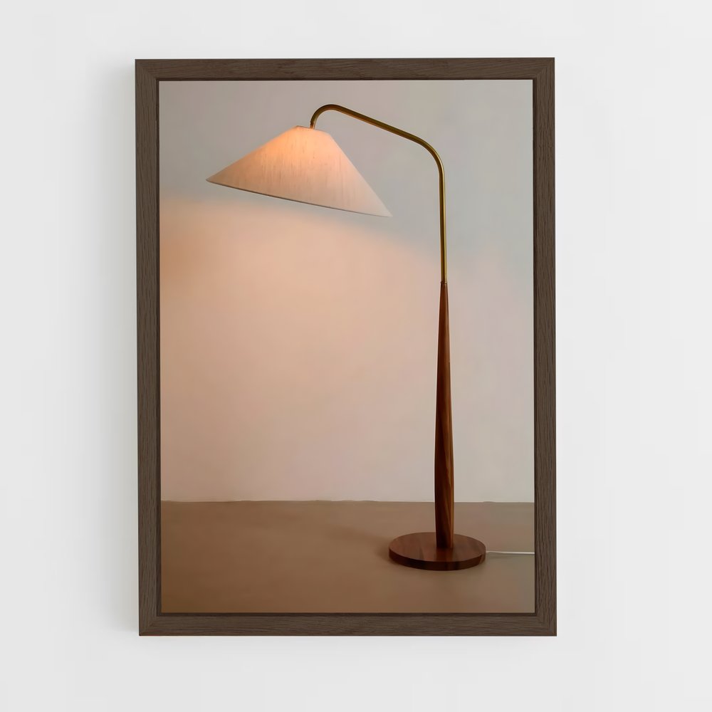 ap-floor lamp-9 cadre Bois foncé