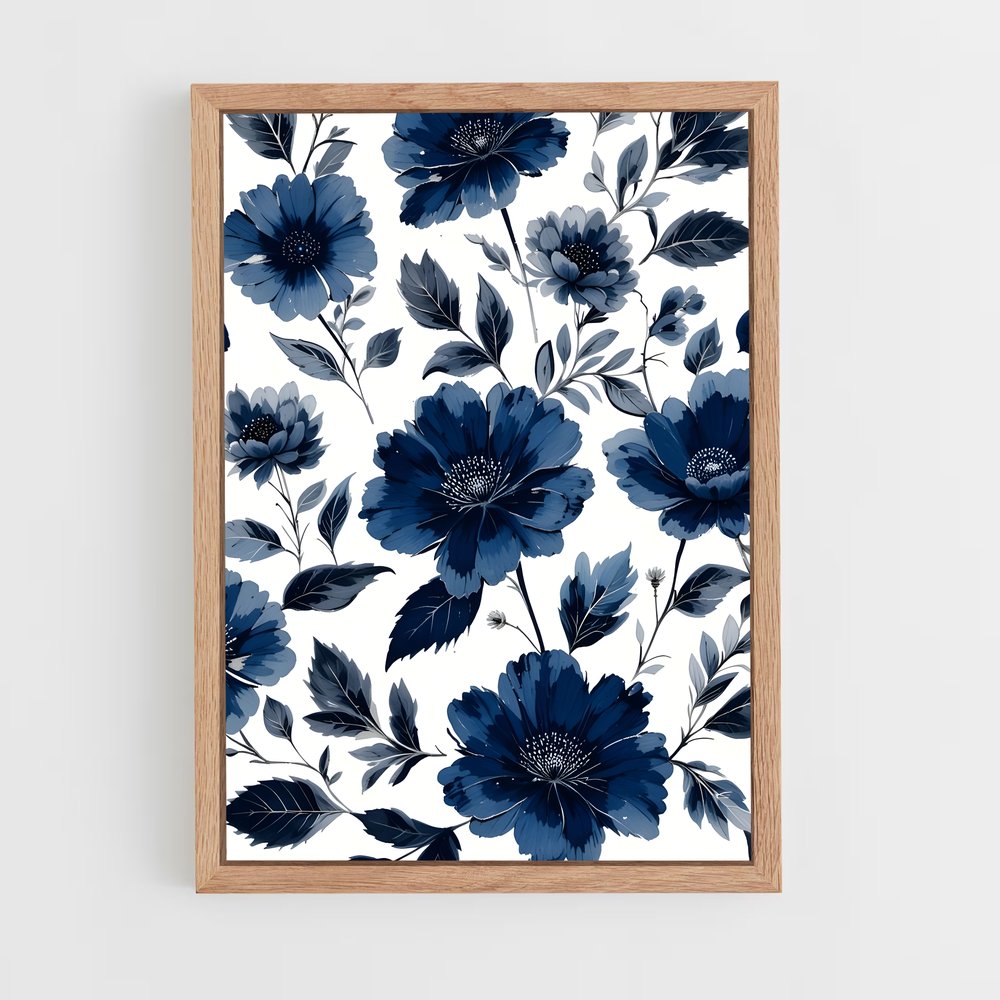 ap-floral patterns-10 cadre Bois clair