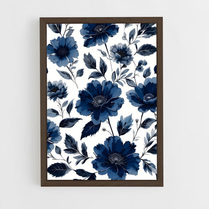 ap-floral patterns-10 cadre Bois foncé