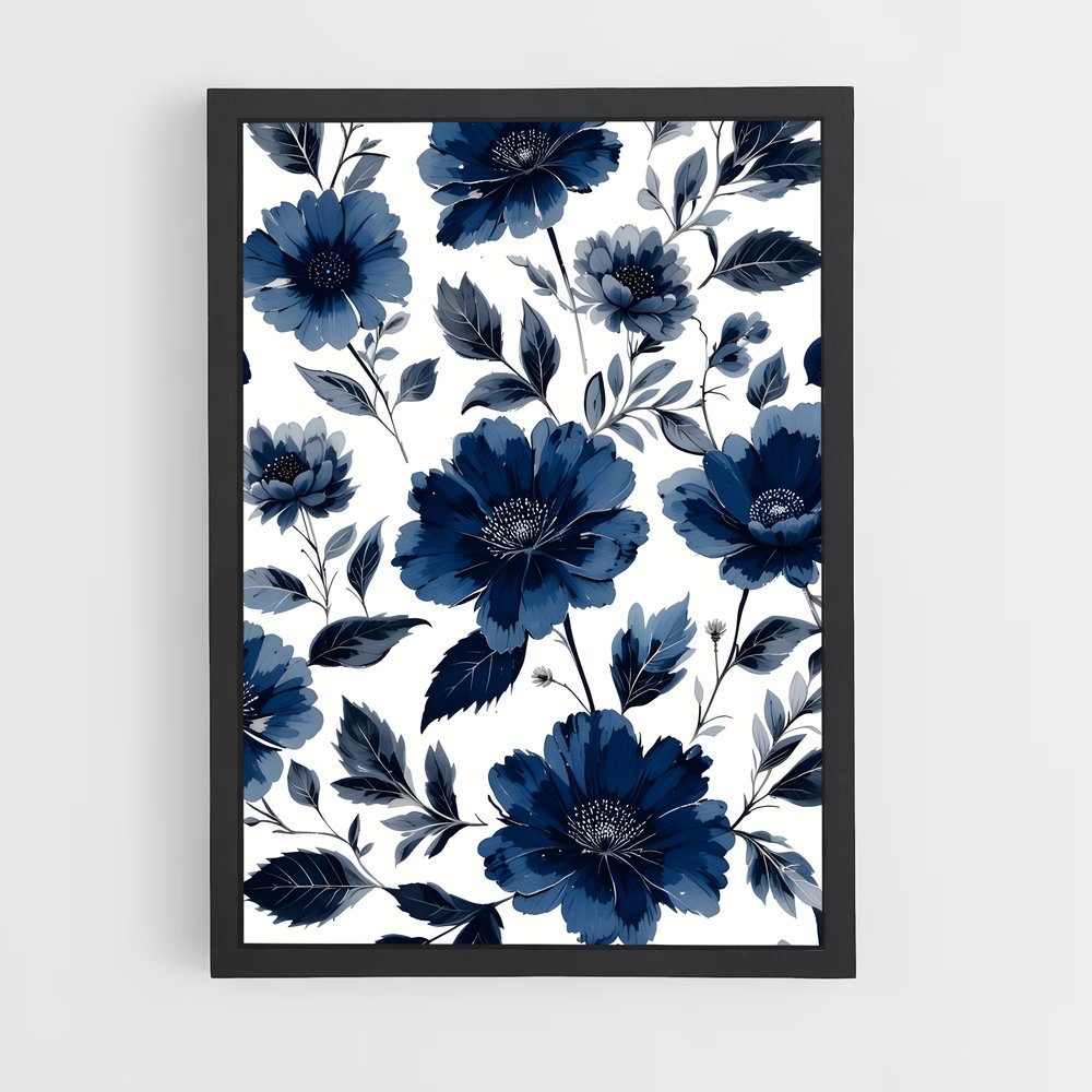 ap-floral patterns-10 cadre Noir