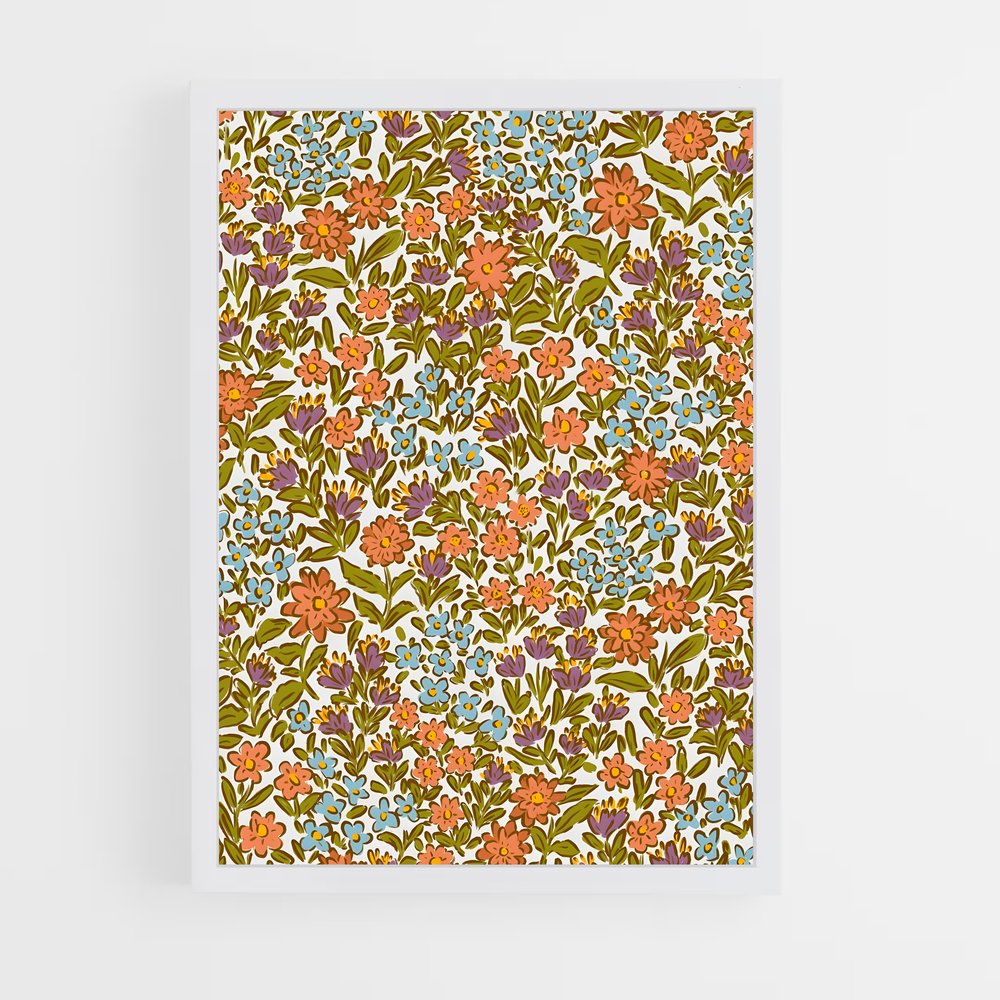 ap-floral patterns-11 cadre Blanc