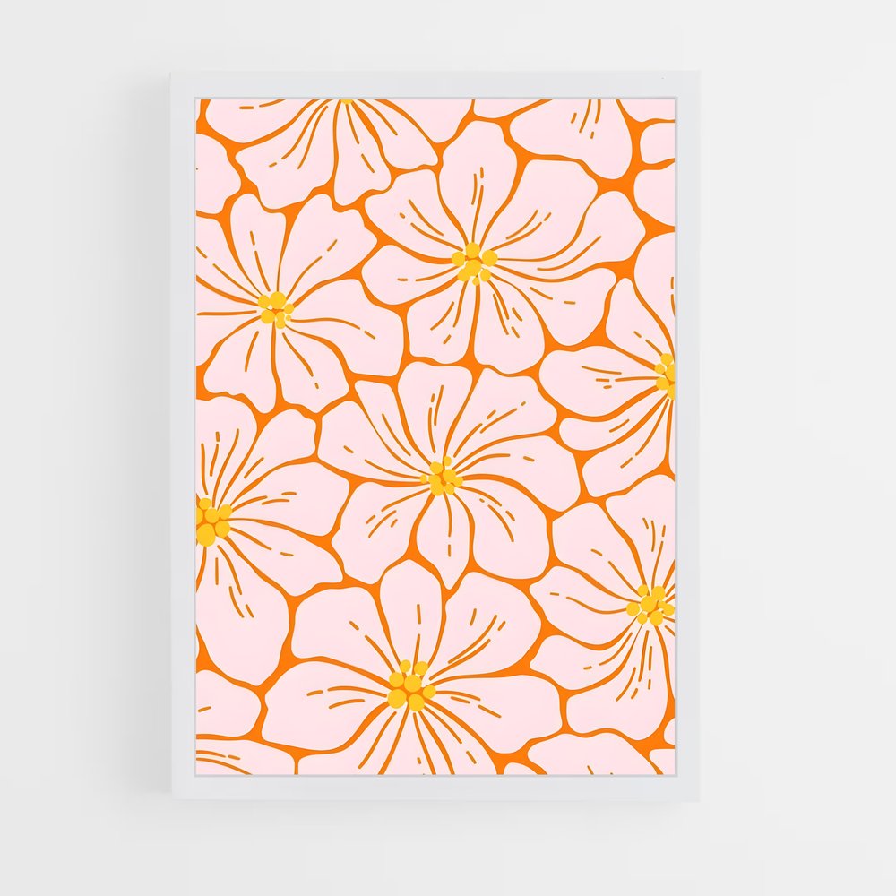 ap-floral patterns-12 cadre Blanc