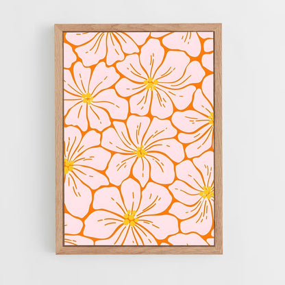 ap-floral patterns-12 cadre Bois clair