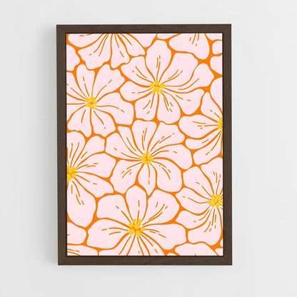 ap-floral patterns-12 cadre Bois foncé