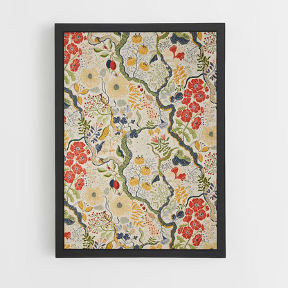 ap-floral patterns-13 cadre Noir