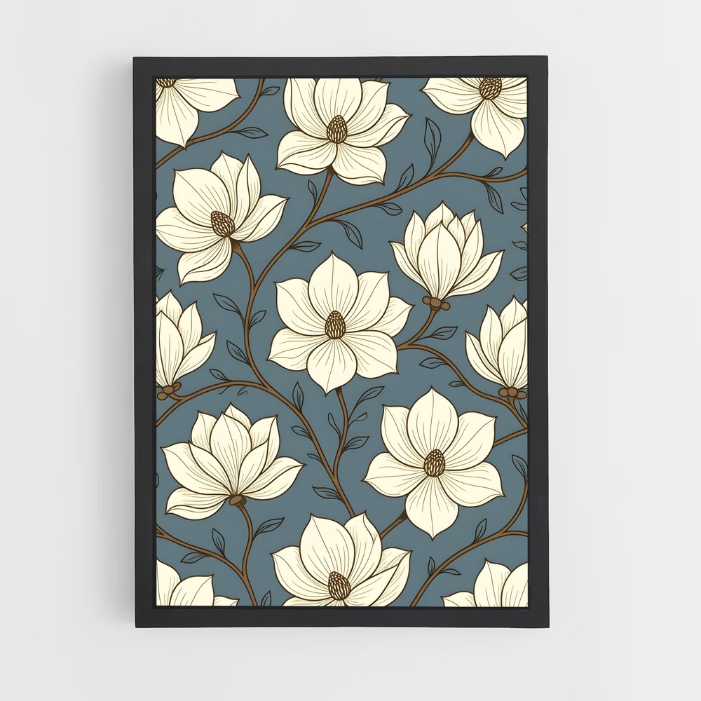 ap-floral patterns-2 cadre Noir