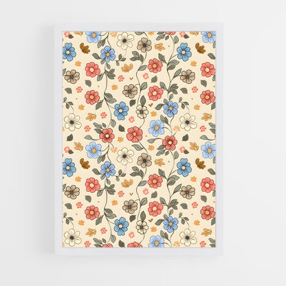 ap-floral patterns-3 cadre Blanc
