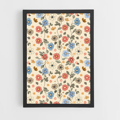 ap-floral patterns-3 cadre Noir